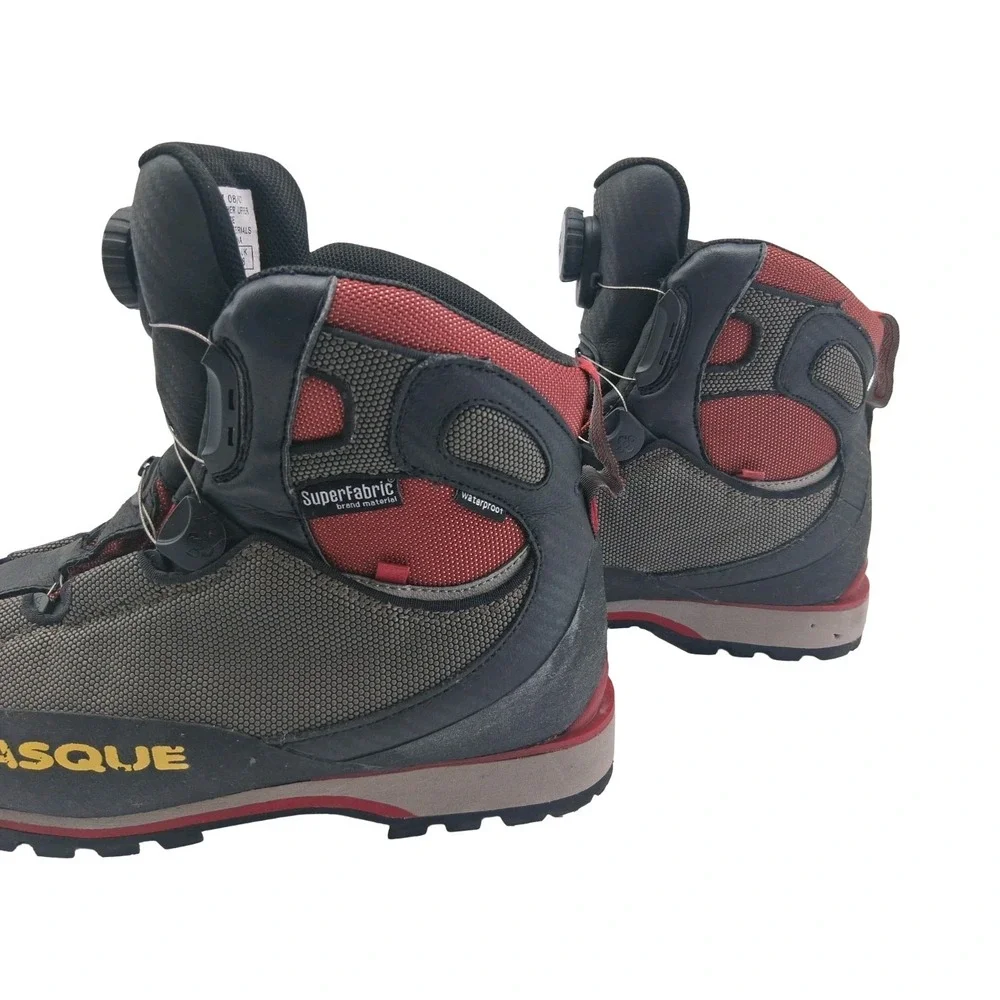 Vasque Mountain Boots Mens Size 9 Gray Leather Vibram Waterproof Hiking Ankle